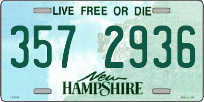 NH license plate 3572936
