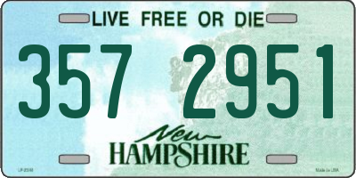 NH license plate 3572951
