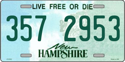 NH license plate 3572953