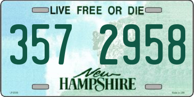 NH license plate 3572958