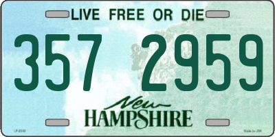 NH license plate 3572959