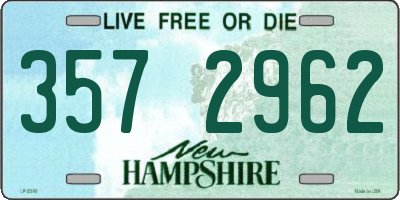 NH license plate 3572962