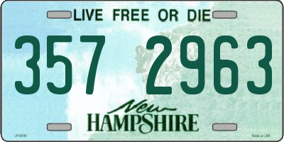 NH license plate 3572963