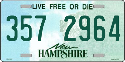 NH license plate 3572964