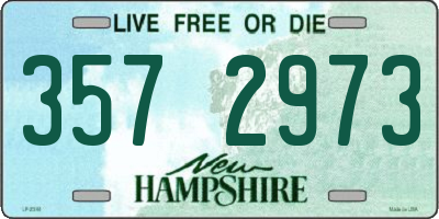 NH license plate 3572973