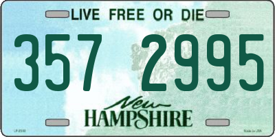 NH license plate 3572995