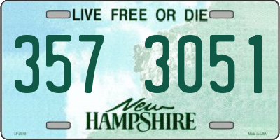 NH license plate 3573051