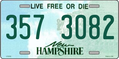 NH license plate 3573082