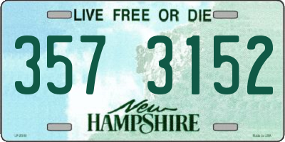 NH license plate 3573152