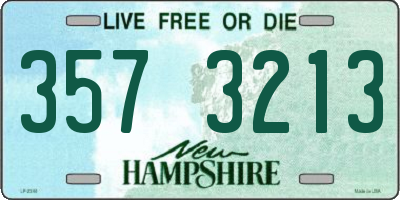NH license plate 3573213