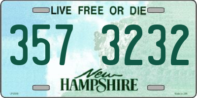NH license plate 3573232