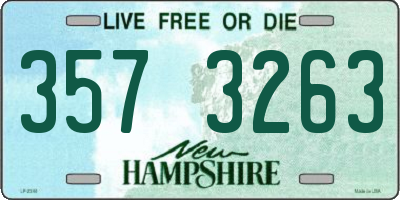 NH license plate 3573263