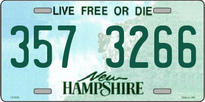 NH license plate 3573266