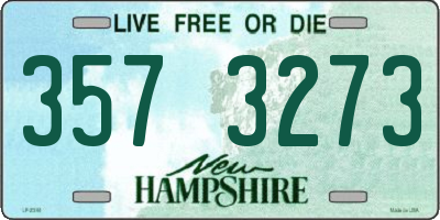 NH license plate 3573273