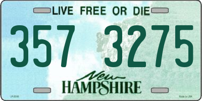 NH license plate 3573275