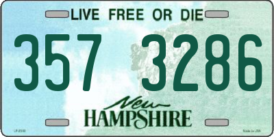 NH license plate 3573286