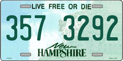 NH license plate 3573292