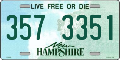 NH license plate 3573351