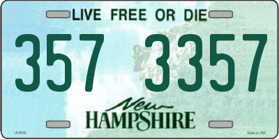 NH license plate 3573357