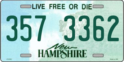 NH license plate 3573362