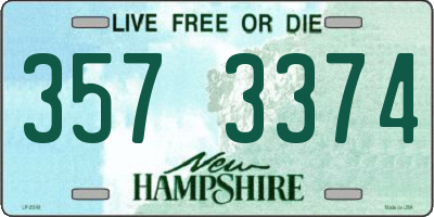 NH license plate 3573374