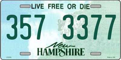 NH license plate 3573377