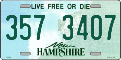 NH license plate 3573407