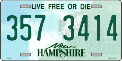 NH license plate 3573414