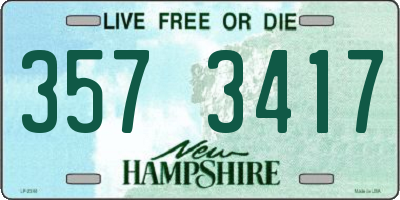 NH license plate 3573417