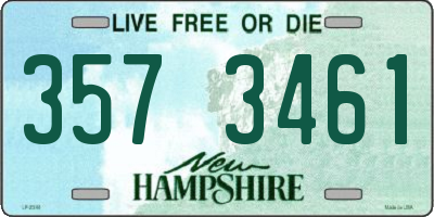 NH license plate 3573461
