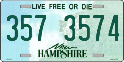 NH license plate 3573574