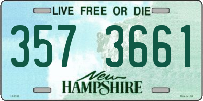 NH license plate 3573661
