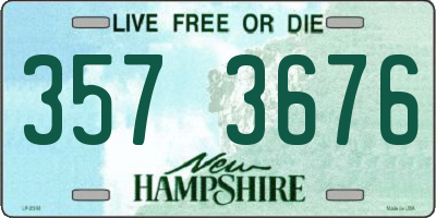 NH license plate 3573676