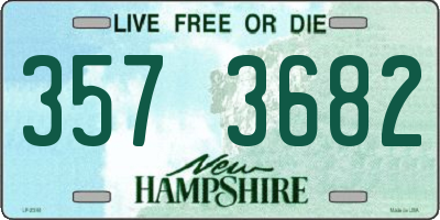 NH license plate 3573682