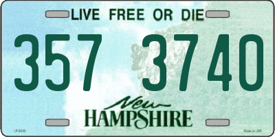 NH license plate 3573740