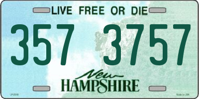 NH license plate 3573757