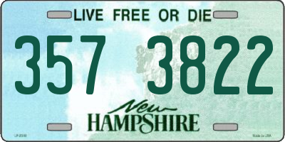 NH license plate 3573822