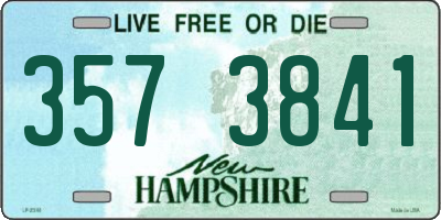 NH license plate 3573841