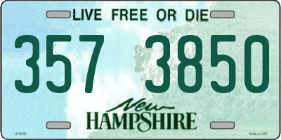 NH license plate 3573850