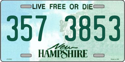 NH license plate 3573853