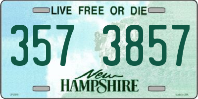 NH license plate 3573857