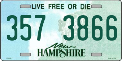 NH license plate 3573866