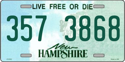 NH license plate 3573868