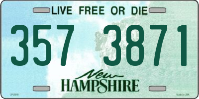 NH license plate 3573871