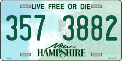 NH license plate 3573882