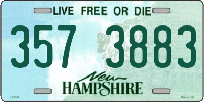 NH license plate 3573883