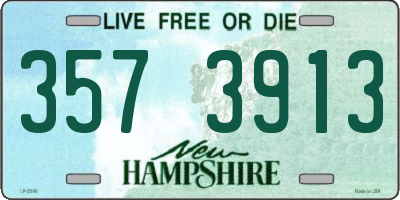 NH license plate 3573913
