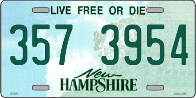 NH license plate 3573954