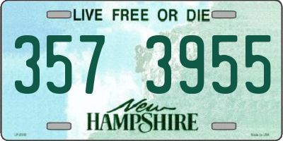 NH license plate 3573955