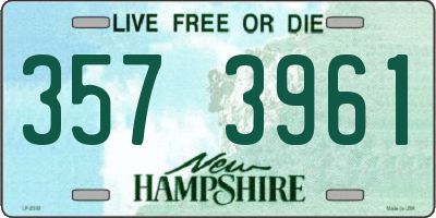 NH license plate 3573961